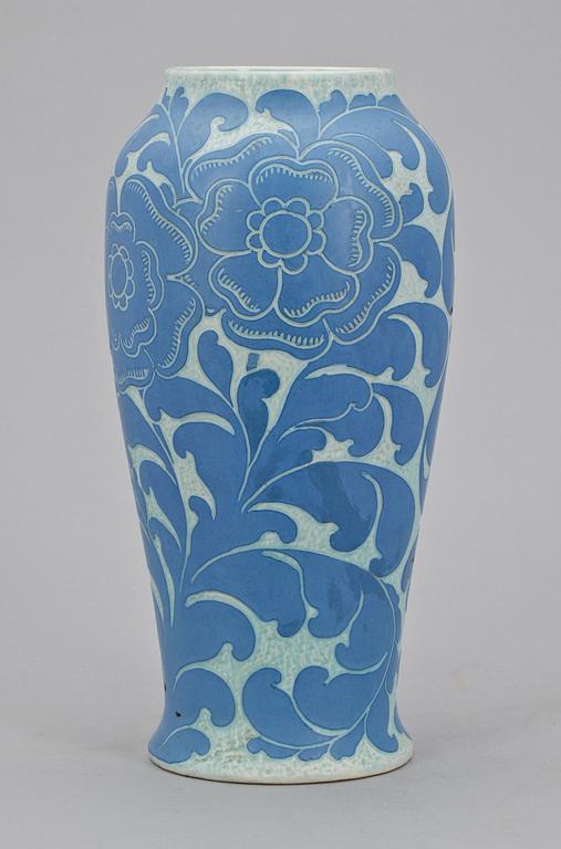 VAS, flintgods, jugend, Josef Ekberg, Gustafsberg. Sign o dat 1918.