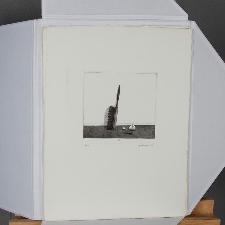 PENTTI KASKIPURO, grafikmapp, etsningar 8 st. signerad och daterad, numrerad.