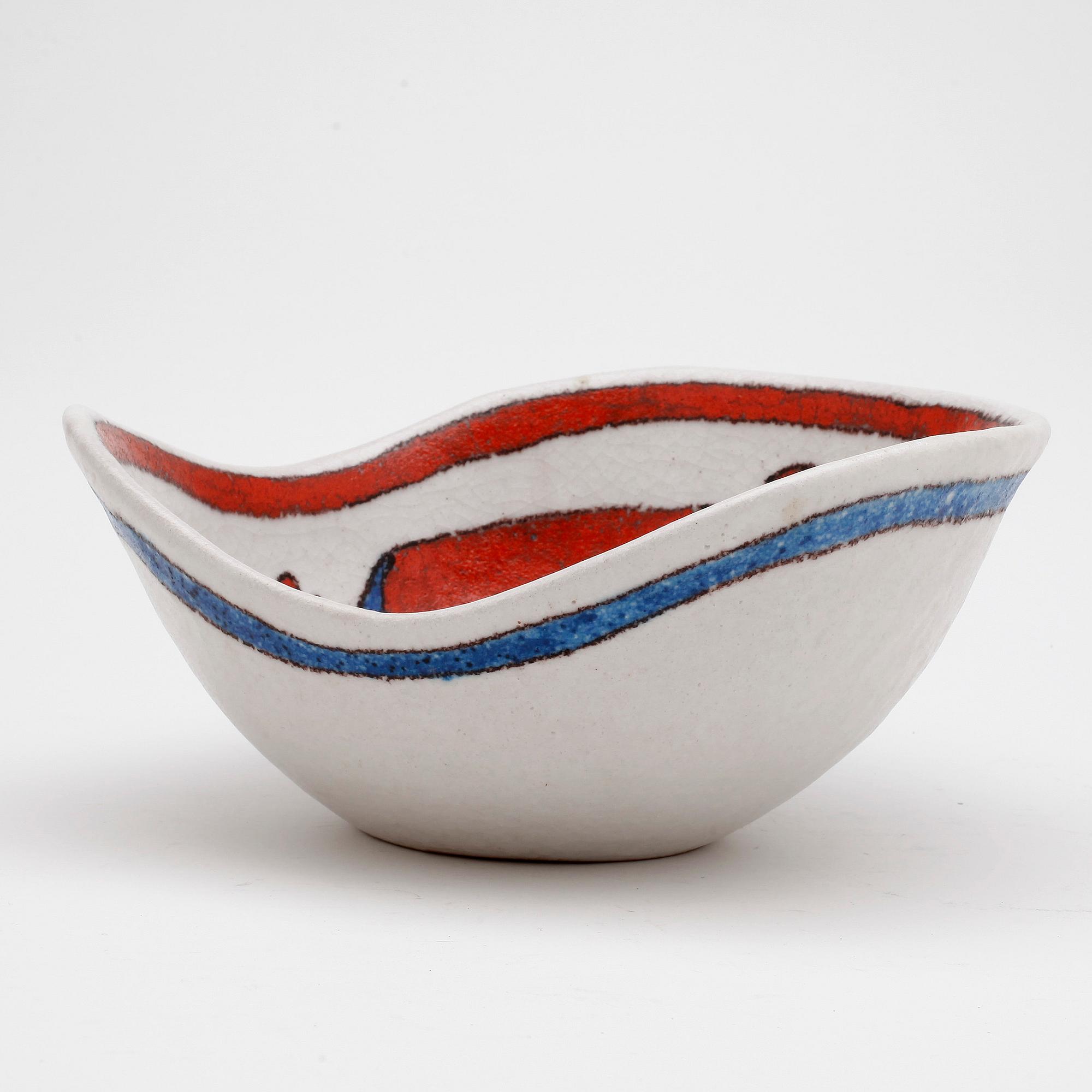 SKÅL, lergods, Gambone, Italien, 1900-talets mitt - andra hälft.