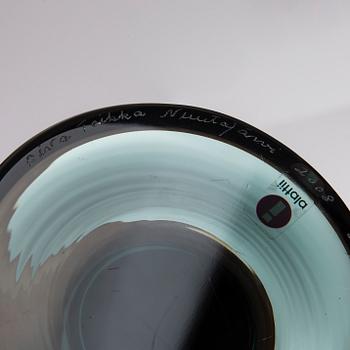 GLASSKULPTUR, "Lollipop", signerad Oiva Toikka, numrerad 63/100 Nuutajärvi 2008.