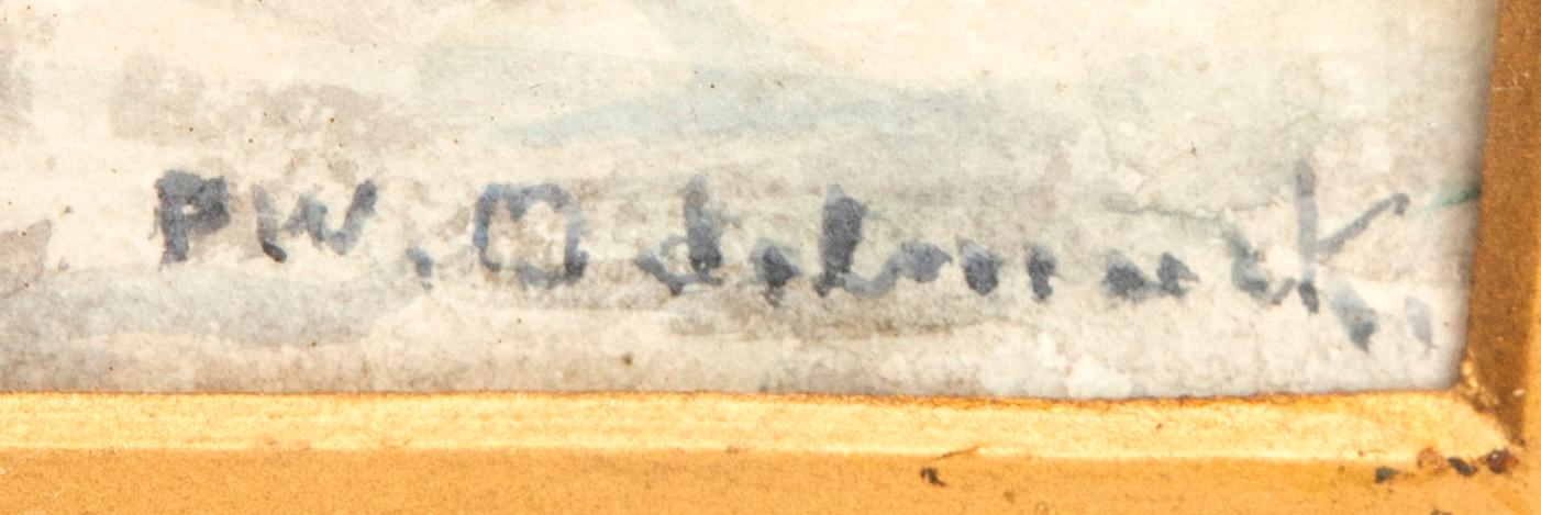 Frans Wilhelm Odelmark, watercolour, signed.
