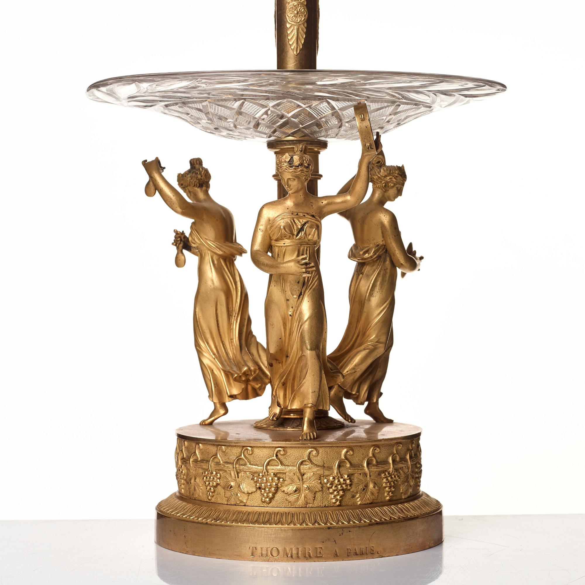BORDSUPPSATSER, ett par, av Pierre Philippe Thomire (1751–1843) Paris, Empire.