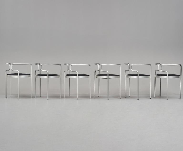 Henning Larsen, stolar, 6 st, modell 9230, Fritz Hansen, Danmark, efter 1967.