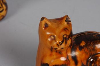 SPARBÖSSOR, 4 st. Keramik. 1900-tal.