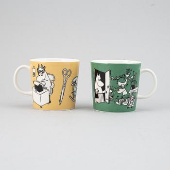 Muminmuggar, 2 st, porslin, Moomin Characters/Bulls, Arabia, Finland.