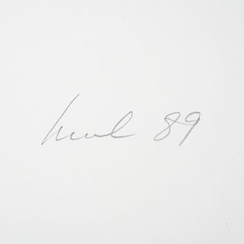 RAUL MEEL, färgserigrafi, signerad, numrerad 1/50 och daterad- 89.