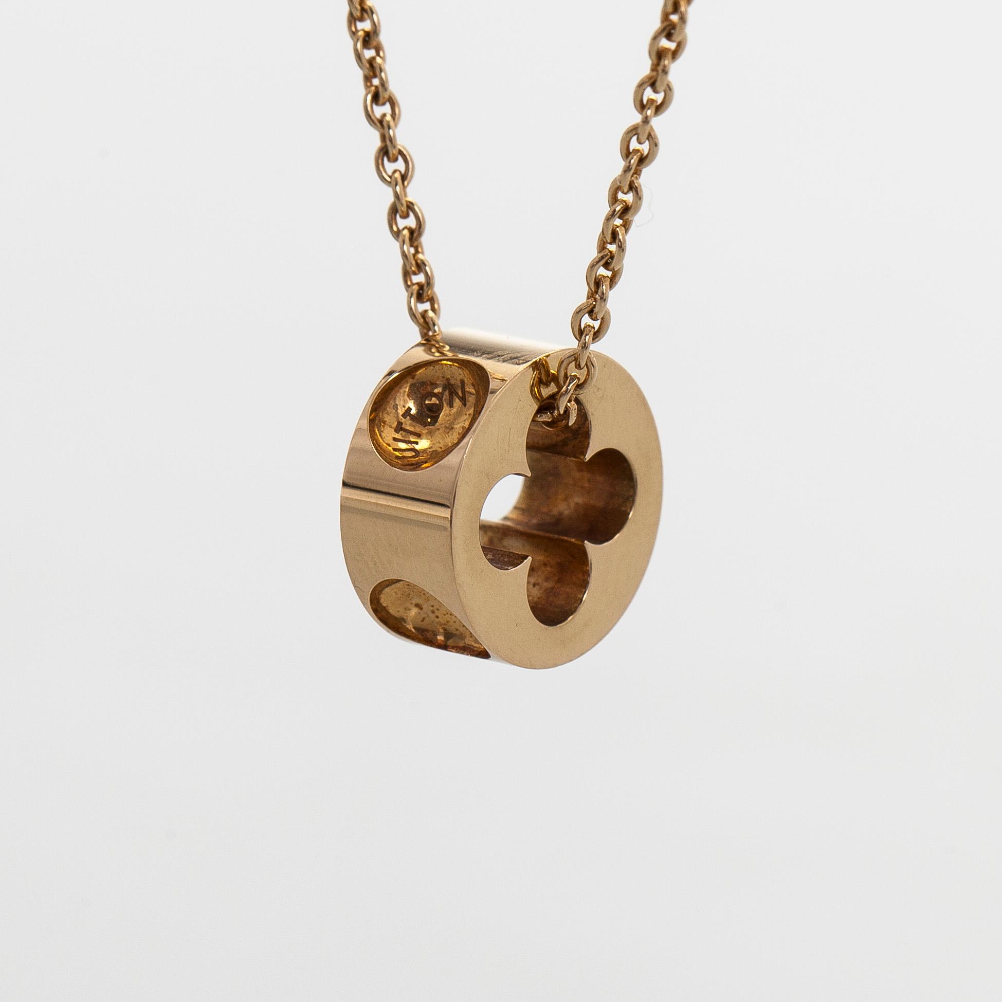 Louis Vuitton, an 18K gold 'Empreinte' necklace.