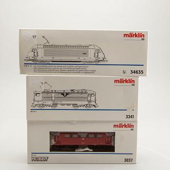 3 Märklin H0 locomotives.