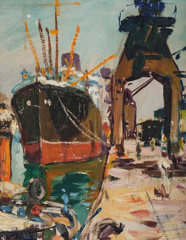 Walter Langhammer, The Harbour in Mumbai.