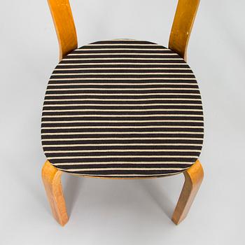 Alvar Aalto, tuoleja, 4 kpl, malli 69, O.Y. Huonekalu- ja Rakennustyötehdas A.B, 1930/40-luku.