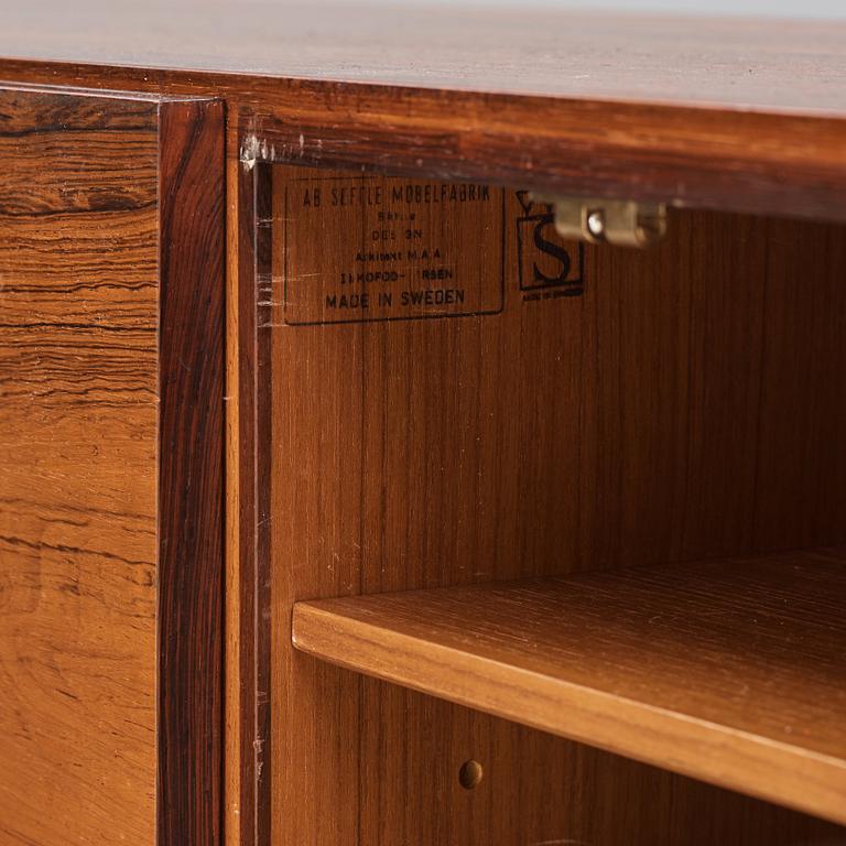 Ib Kofod-Larsen, a palisander veneered sideboard, Seffle Möbelfabrik, Sweden 1960s.