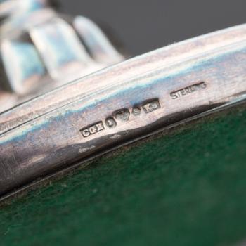 LJUSSTAKAR, ett par, sterlingsilver, CG Hallberg, 1960.