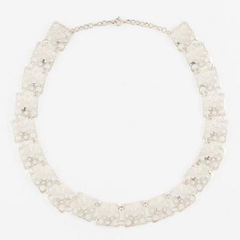Liisa Vitali, necklace, "Lace", silver.