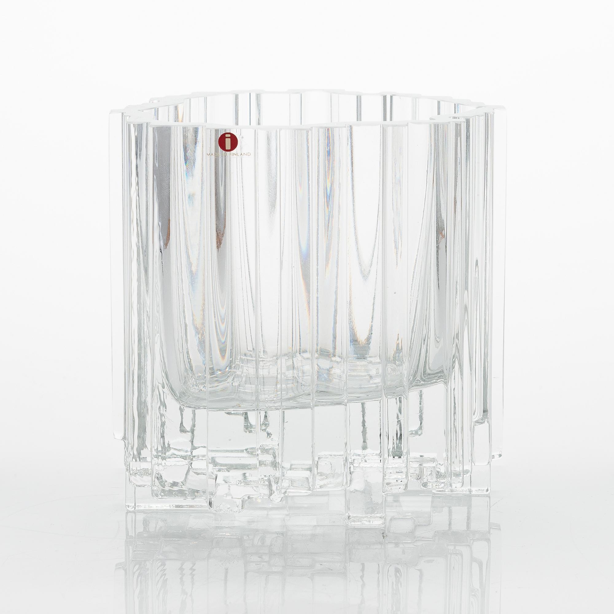 Tapio Wirkkal, maljakko, "Arkadia", Iittala, signeerattu Tapio Wirkkala, 3571.