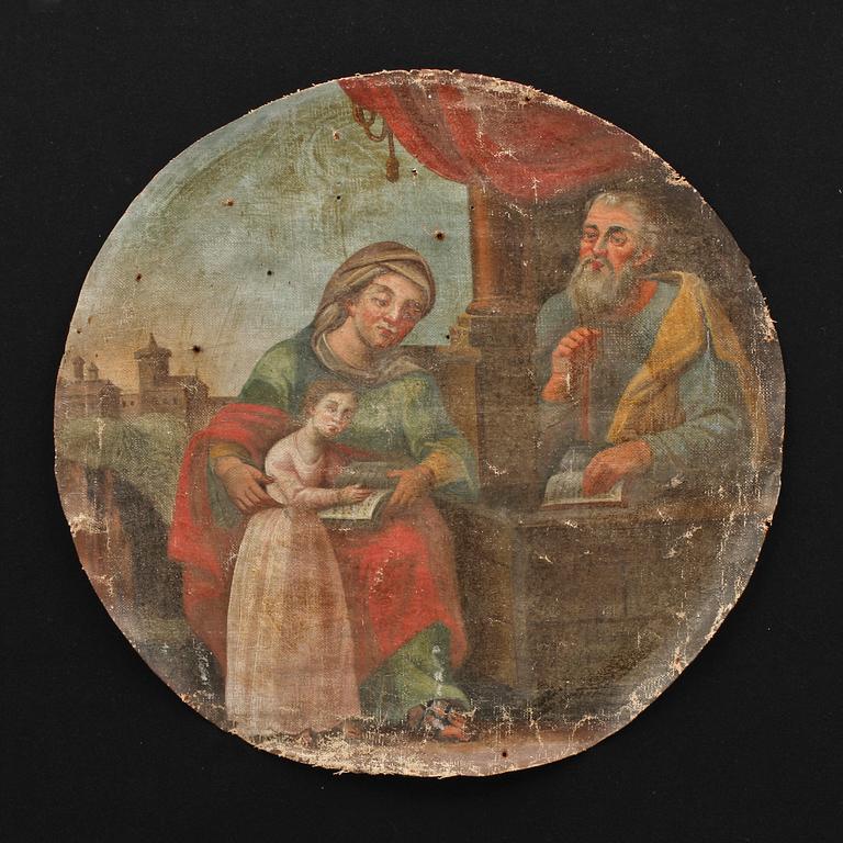 OKÄND KONSTNÄR, oljor, 2 st. Trol 1800-tal.