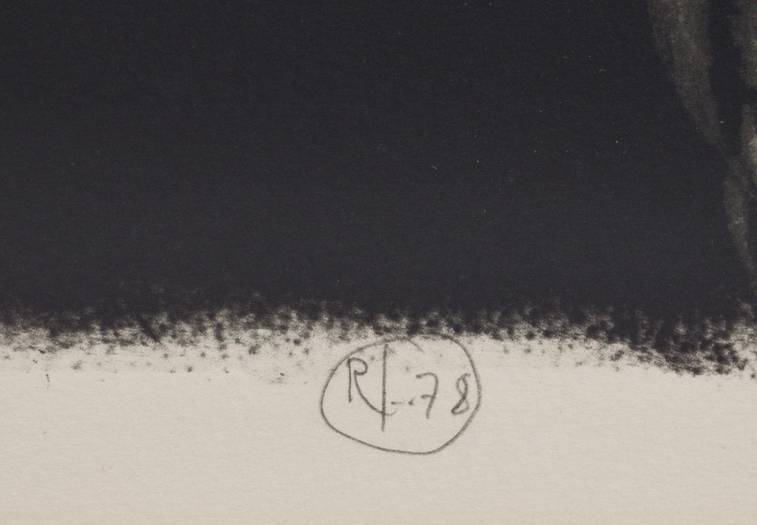 ROJ FRIBERG, litografi, monogramsignerad och numrerad 15/180. Daterad -78.