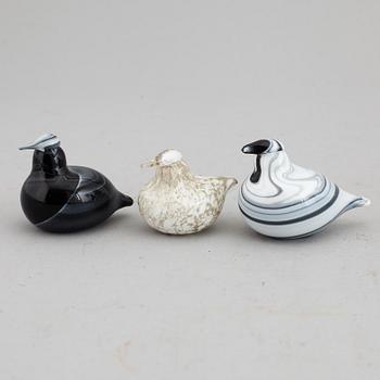 OIVA TOIKKA, six glass birds, Nuutajärvi Notsjö, Finland.