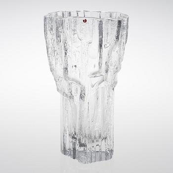 A 'Marmora' glass vase signed Tapio Wirkkala 3544. Iittala. Designed in 1967.