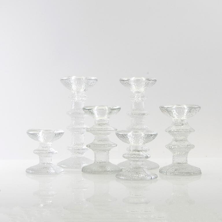 Timo Sarpaneva, candle holders 6 pcs "Festivo", Iittala Finland.