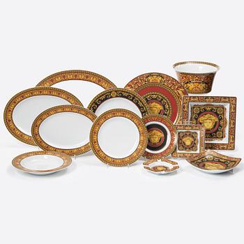Versace, a 117 piece dinner service, "Medusa", Rosenthal, Germany.