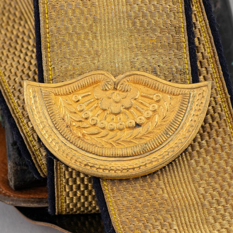 A Swedish cavalry officer's cartridge box model 1895.