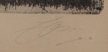 Anders Zorn, "Självporträtt 1911".