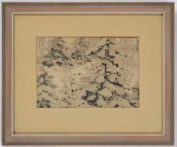 Oskar Bergman, "Pines and Snow".