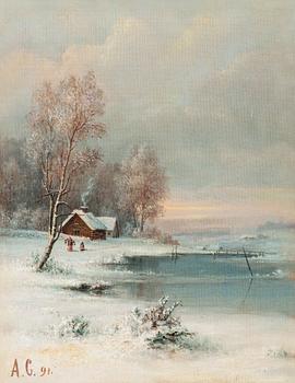 299. Aleksei Kondratevich Savrasov, COAST DURING WINTER.