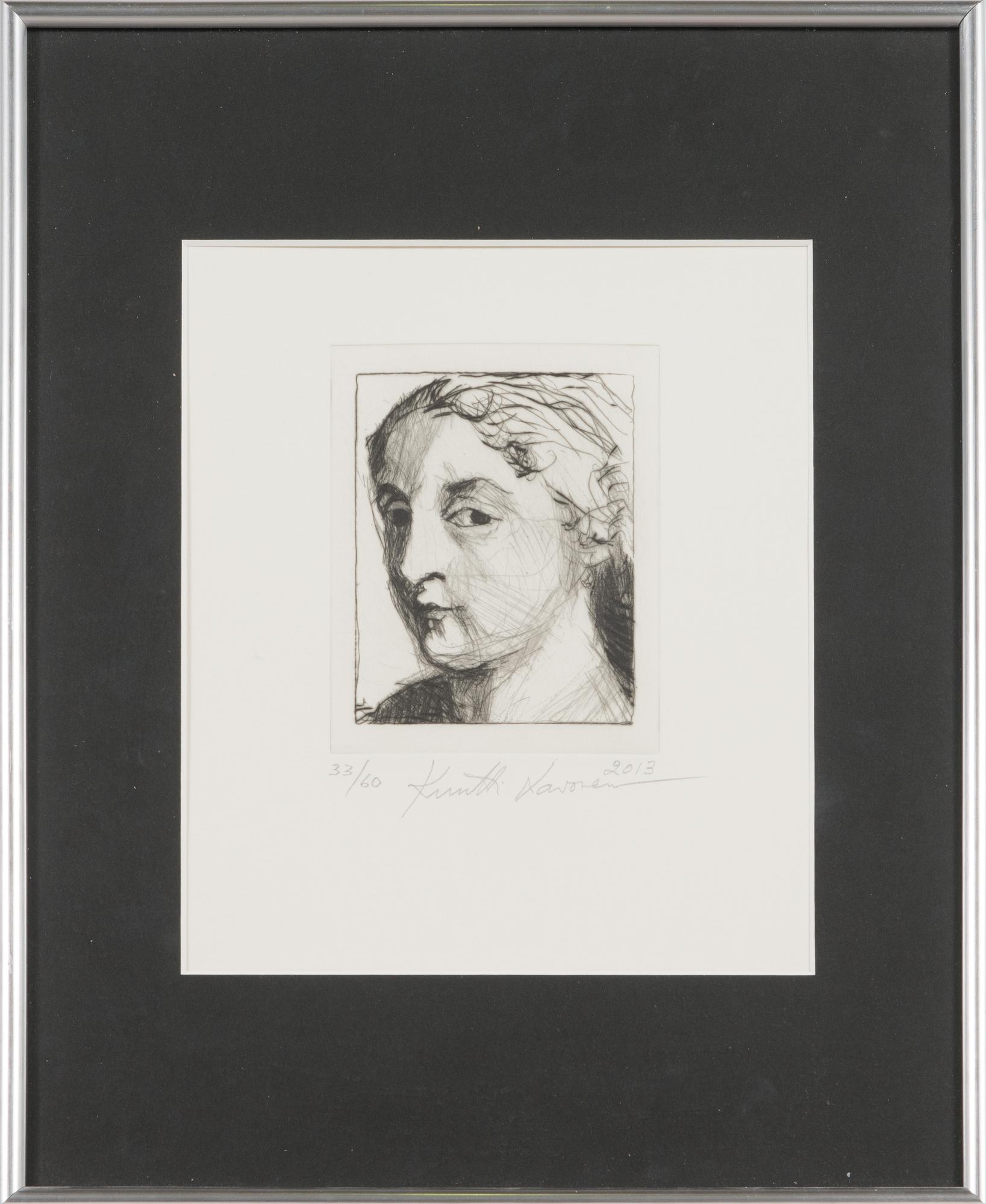 Kuutti Lavonen, etsaus, signeerattu ja päivätty 2013, numeritu 33/60.