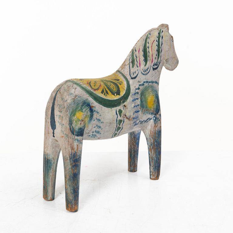 Dala horse, folk art, attributed to Karin Nisser, circa 1910.