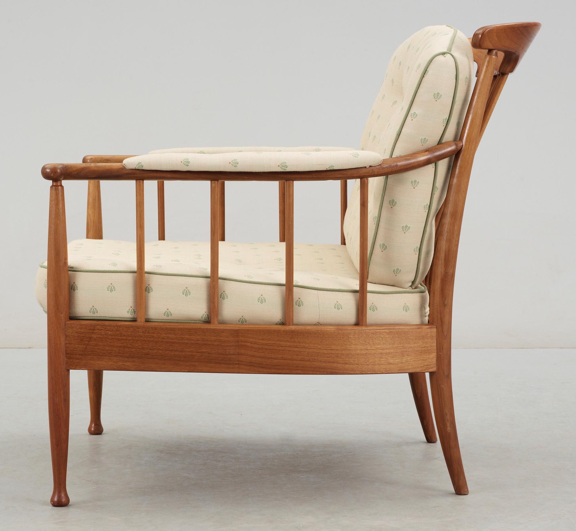 FÄTÖLJ, "Skrindan", Kerstin Hörlin-Holmquist för OPE-Möbler. Omkr 1900-talets mitt.