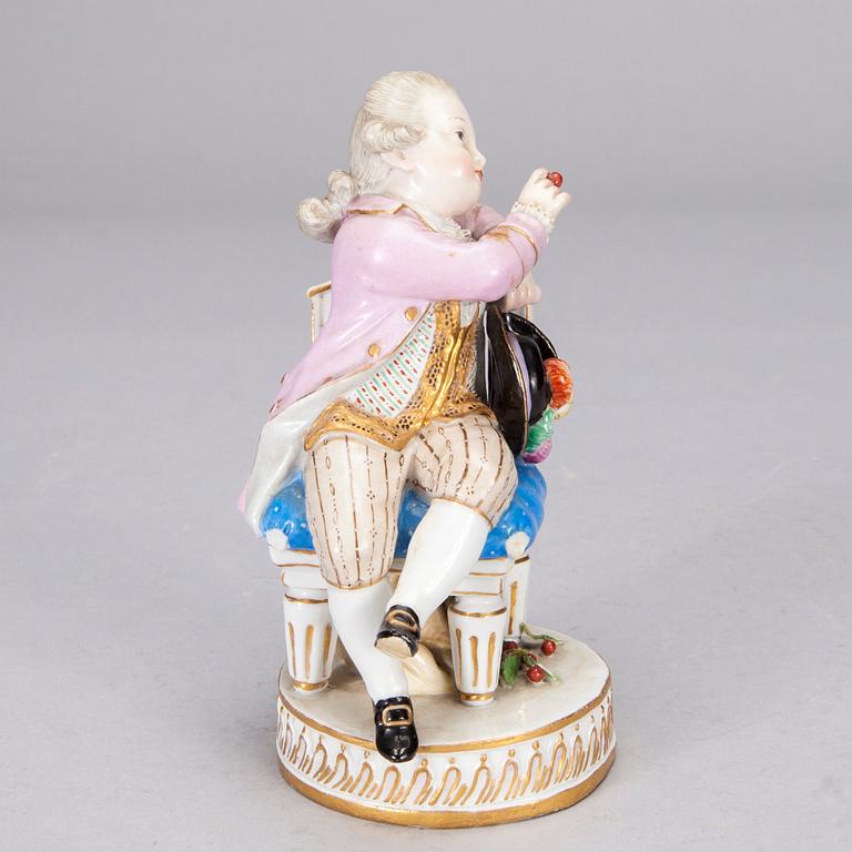 FIGURIN, porslin, Meissen, 1800-tal.