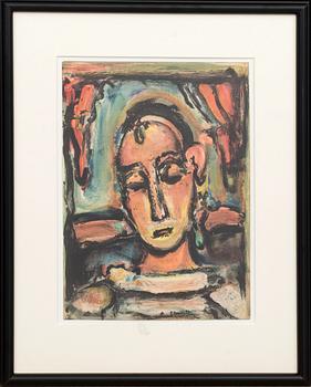 GEORGES ROUAULT, efter, färglitografi, ur Verve No 5-6. Signerat i trycket.