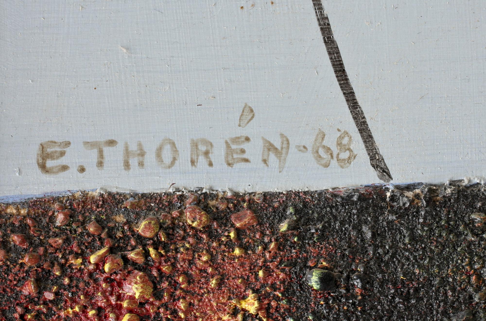 ESAIAS THORÉN, olja på pannå, sign o dat -68.