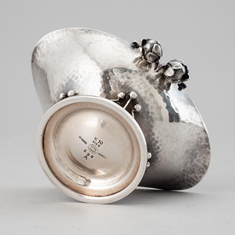 JOHAN ROHDE, a model 235A sterling silver salt cellar, Georg Jensen, Denmark.