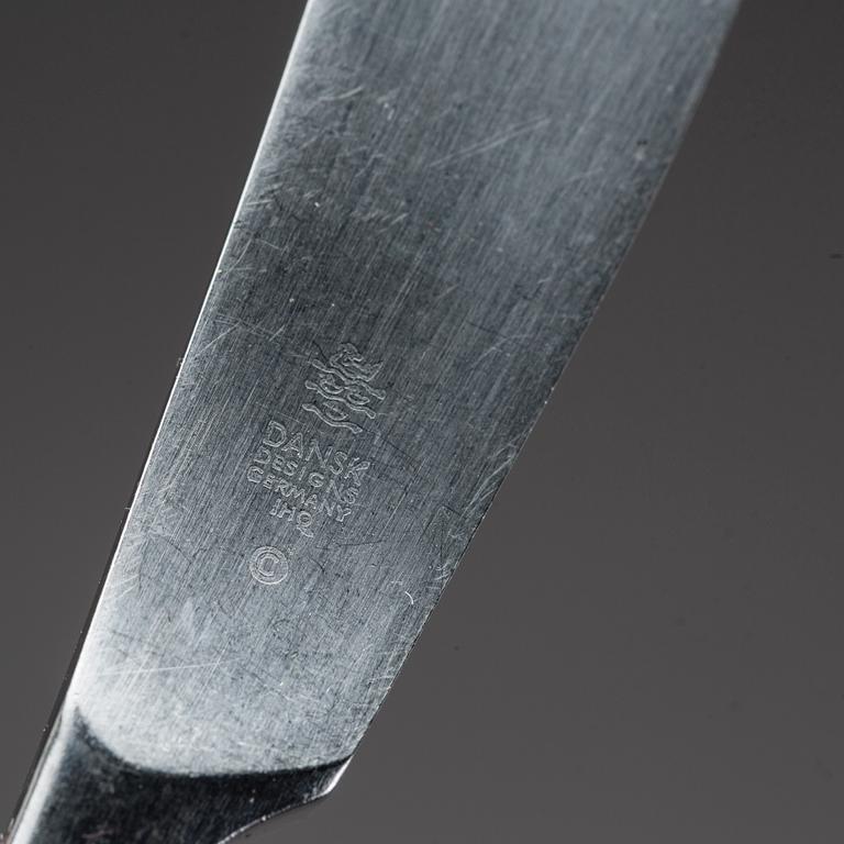 JENS QUISTGAARD, 25 delar, bestick "Variation VI", rostfritt stål, Dansk design Tyskland, 1900-talets andra hälft.