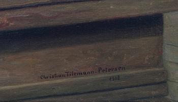 CHRISTIAN TILEMANN PETERSEN, olja på duk, signerad och daterad 1918.