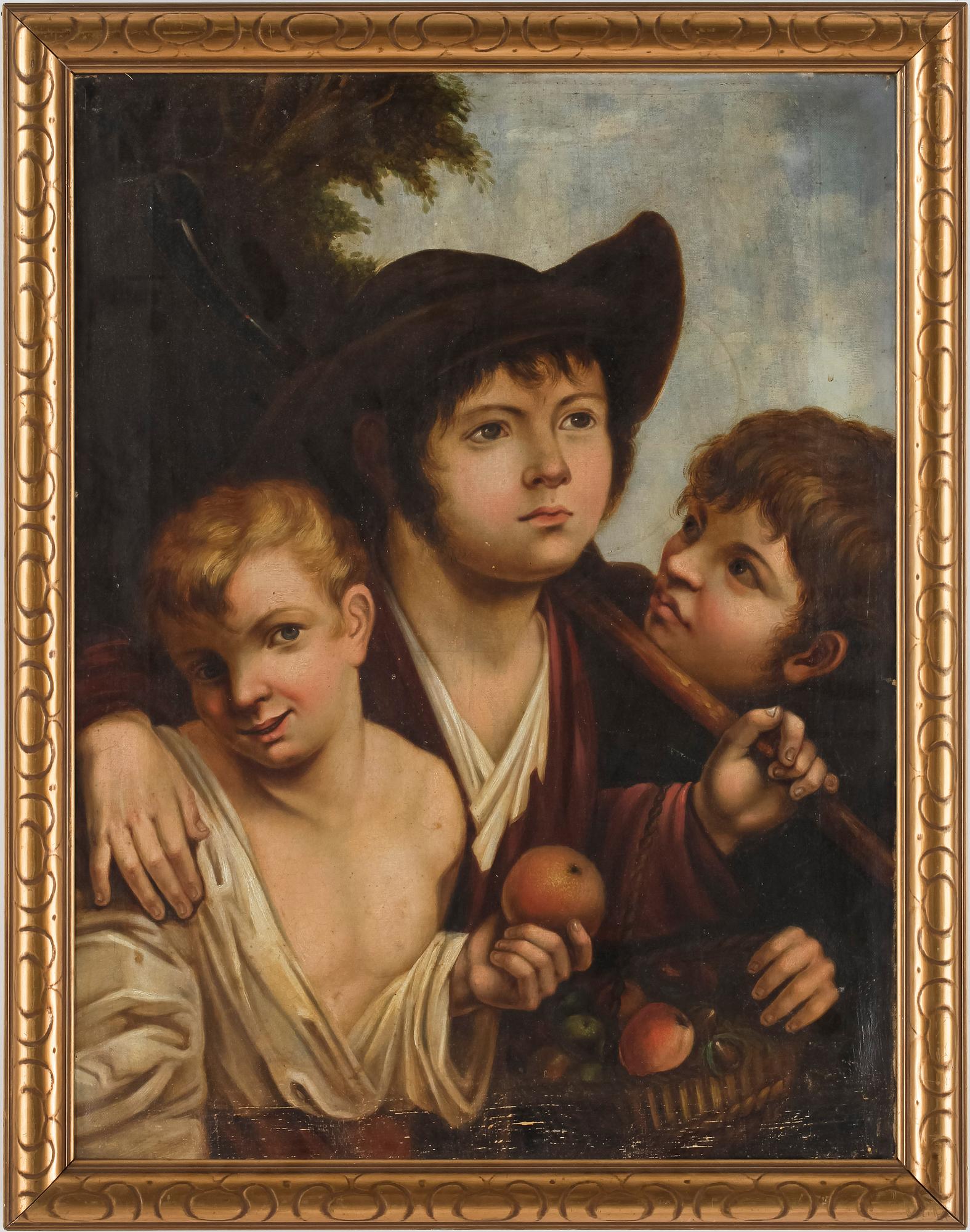 OKÄND KONSTNÄR, olja på duk, 1800-tal, ej signerad.