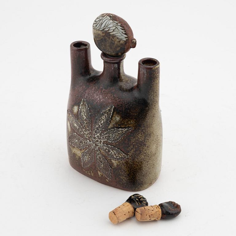 Stig Lindberg, a stoneware bottle, Gustavsberg Studio, signed.