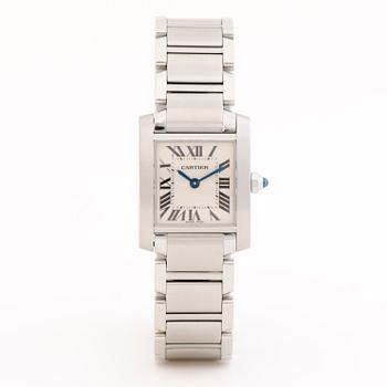 CARTIER, Tank Francaise, wristwatch, 20 x 25 mm.