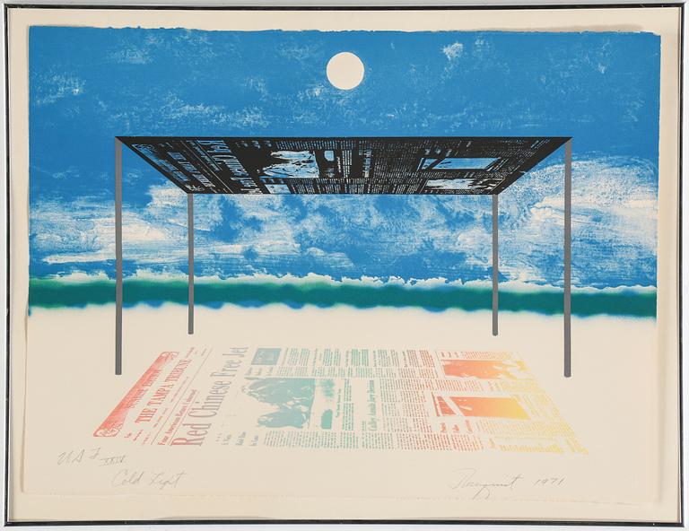 JAMES ROSENQUIST, färglitografi, signerad, daterad 1971, bär numrering.