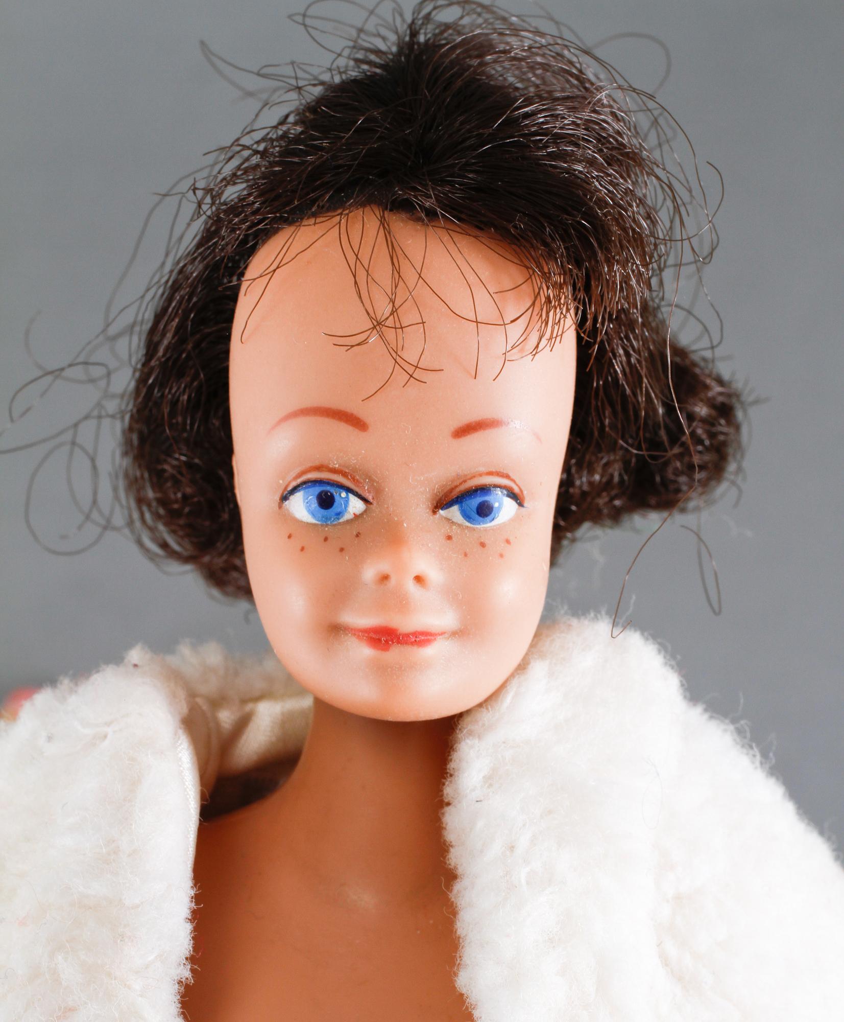 BARBIEDOCKOR, 3 st, samt TILLBEHÖR, Mattel, 1960-tal.