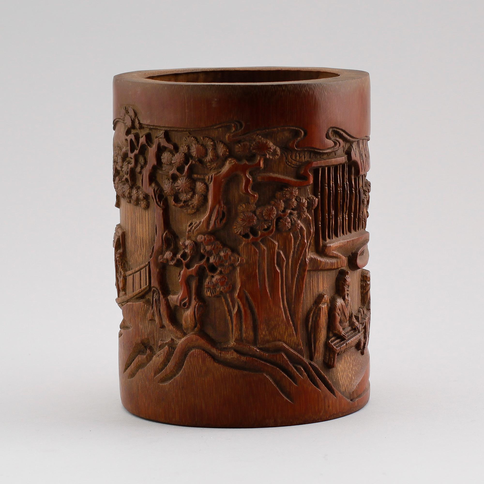 PENSELVAS, bambu, Kina, 1900-/2000-tal.
