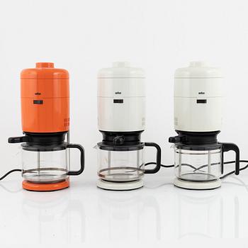 Florian Sieffert, three coffee makers "Aromaster", Braun.