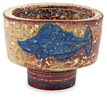 425. A Wilhelm Käge 'Farsta' stoneware bowl, Gustavsberg studio 1958.