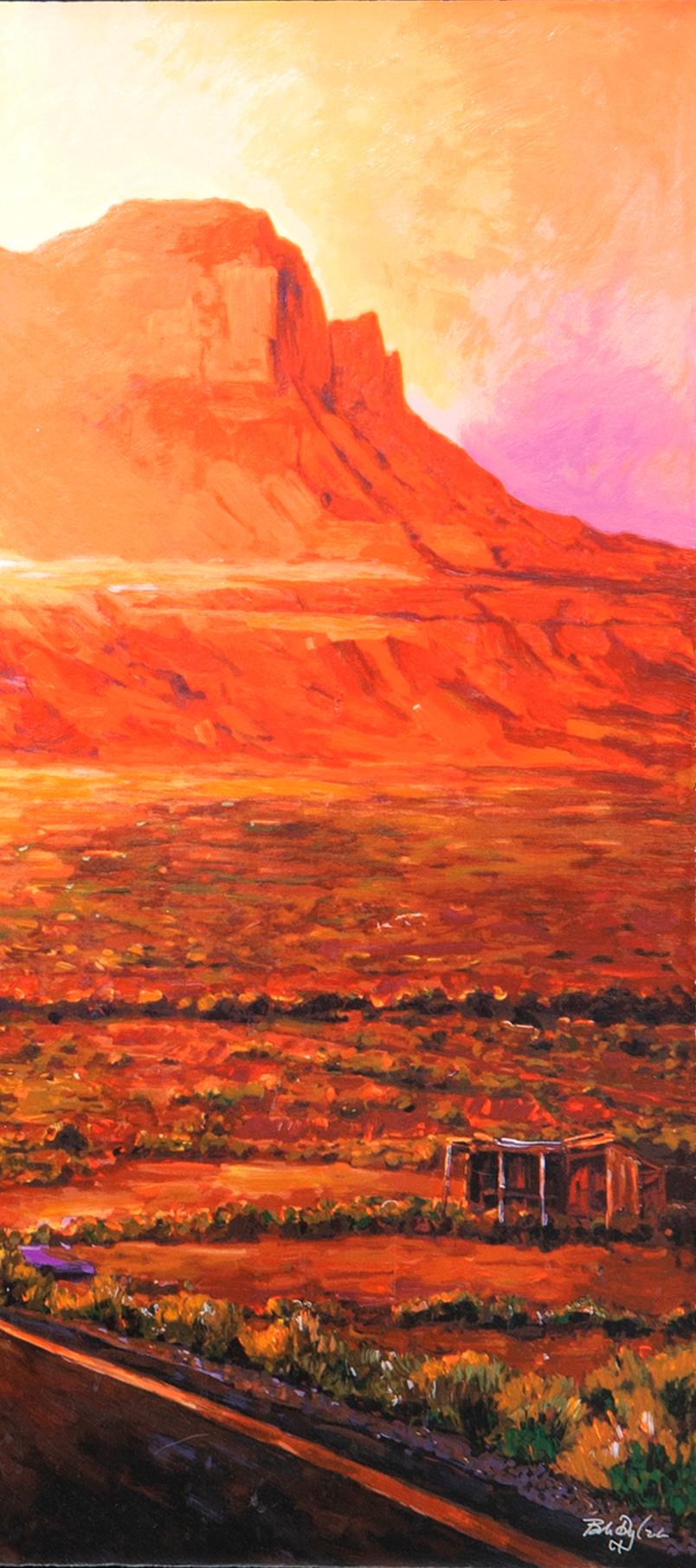 Bob Dylan, "Sunset in Monument Valley" 2022 triptyk.