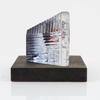 Bertil Vallien, a glass sculpture, Kosta Boda Atelier, 2/1000.