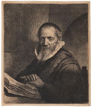 735A. Rembrandt Harmensz van Rijn, "Jan Cornelis Sylvius Preacher".