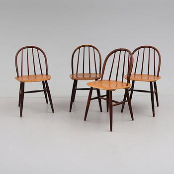 STOLAR, 4 st, etikettmärkta Fanett, Lennart Karlstorp,  Edsbyverken, 1900-talets mitt.