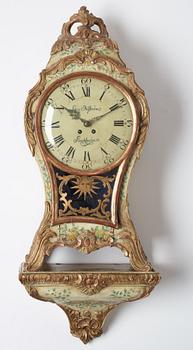 A wall bracket clock, Rococo-style, 20th ct.